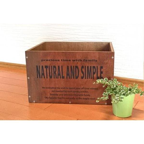 木製 収納ボックス【Lサイズ】木箱 ウッドボックス アルファベット