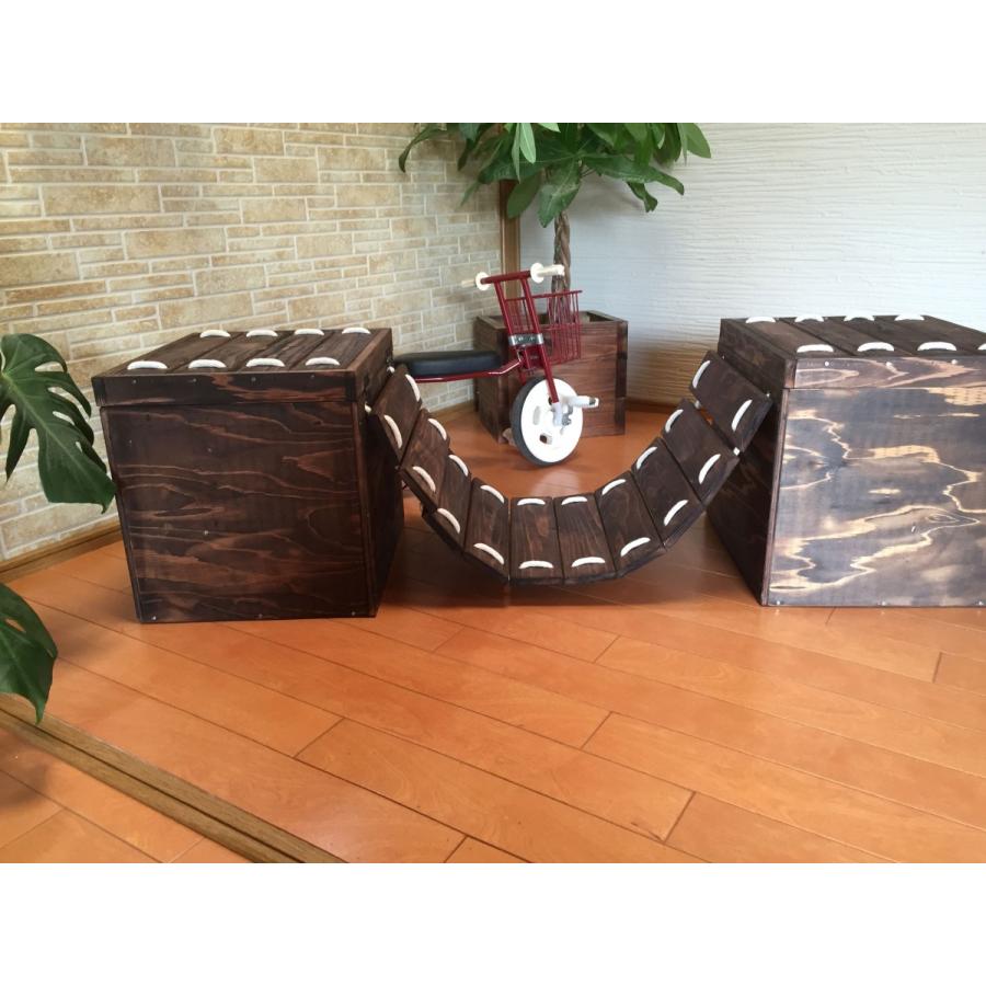 木製 ネコ用 置き型 吊り橋 キャットウォーク 