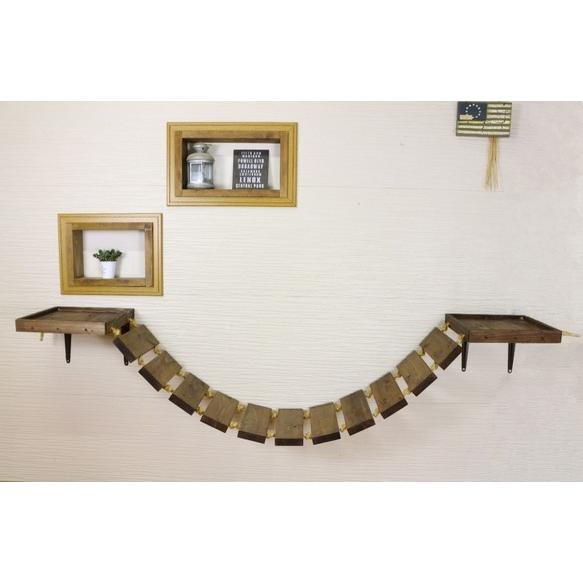 木製 ネコ用 吊り橋 キャットウォーク　セミオーダー