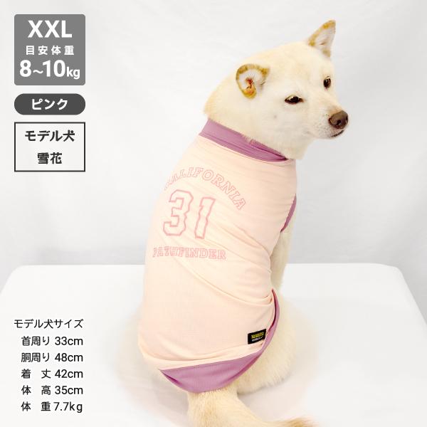 犬 服 柴犬 犬服 防虫 防蚊 タンクトップ 柴 豆柴 中型犬 犬用品 春夏秋冬 オールシーズン メッシュプリントタンク 6〜10kg｜onepo｜09