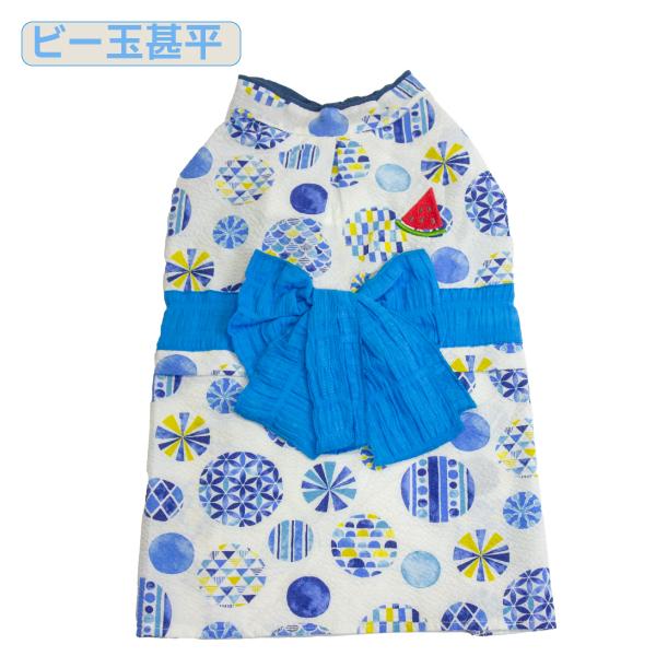 PET QUEEN（ペットクイーン） 犬 浴衣 甚平 夏用 クール 冷感 柴犬 豆