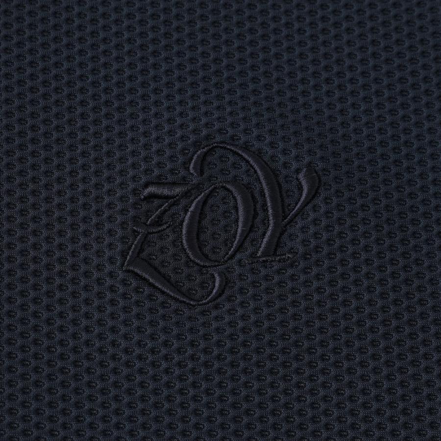 zoyメッシュトリコット 半袖ポロシャツ ネイビー　セットアップ L 美品 ZOY（ゾーイ） ゴルフ メンズ メッシュトリコット 半袖シャツ ネイビー