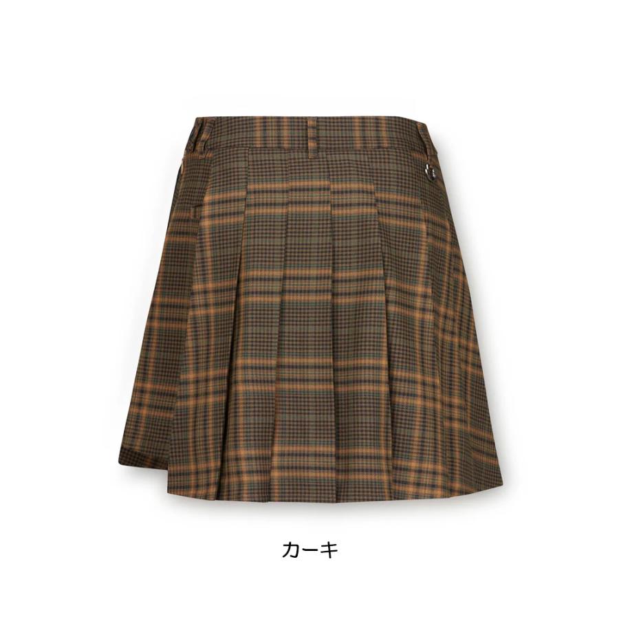 WAAC ワック WAAC WOMENS チェックプリーツ ラップショートパンツ
