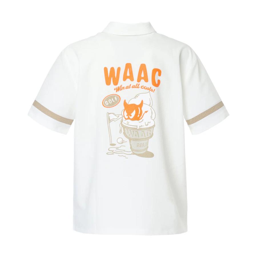 WAAC ワック WAAC MEN シアサッカー ポロシャツ 072262040 : ゴルフ