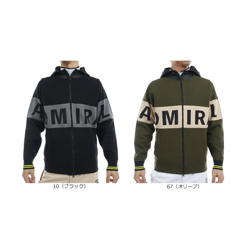ADMIRAL 防風裏地付 フルジップニットジャケット ADMA491 L Admiral Golf アドミラル メンズ ゴルフ 防風裏地付 フルジップニット