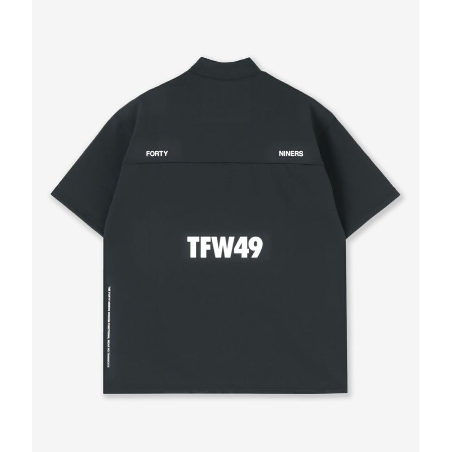 ○★新品未使用　TFW49　リラックス　モックネックTシャツ　S　ブラック ○☆新品未使用 TFW49 リラックス モックネックTシャツ S