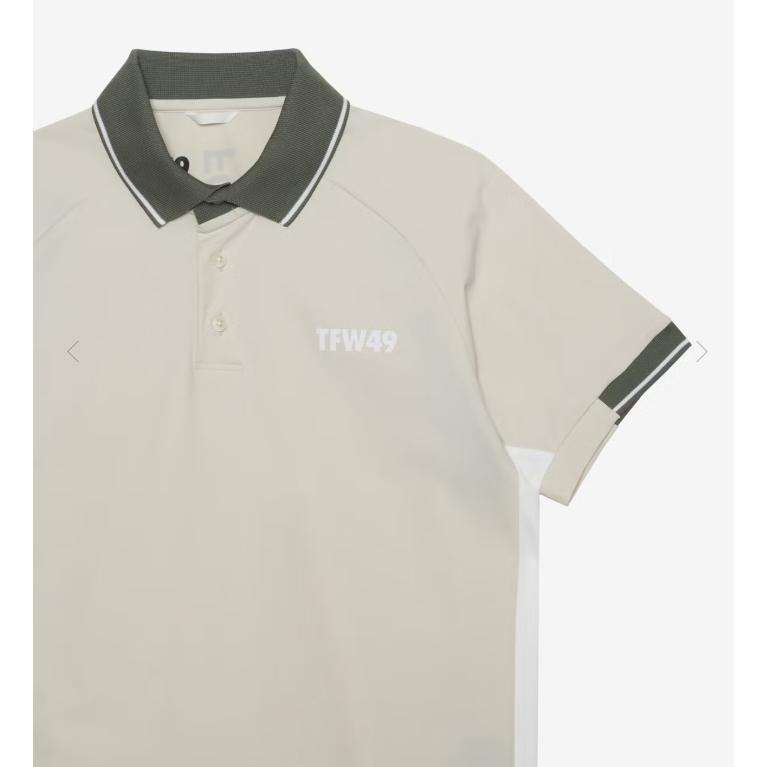 ティーエフダブリュ４９ TFW49  メンズ  LINE SLEEVE POLO ポロシャツ  T102610024の画像
