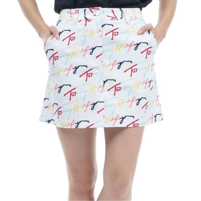 [44％OFF] トミー ヒルフィガー ゴルフ　レディース ロゴプリント 総柄 スカート THLA332 [2023年春夏モデル] TOMMY HILFIGER（トミー・ヒルフィガー） レディース 2023年春夏