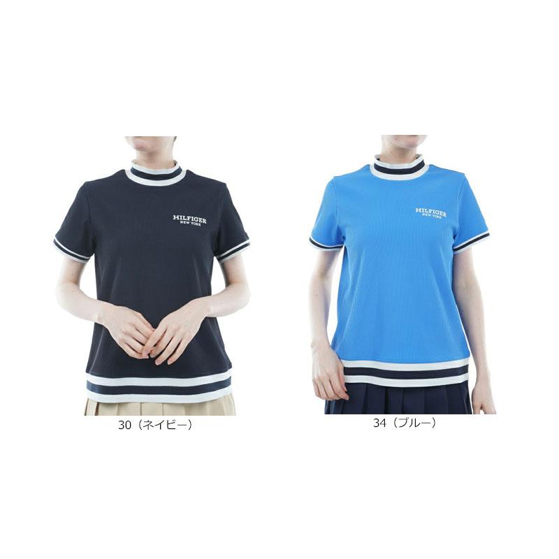 トミーヒルフィガー TOMMY HILFIGER レディース  ゴルフ   ハイテンション 半袖モックシャツ　THLA419 | TOMMY HILFIGER