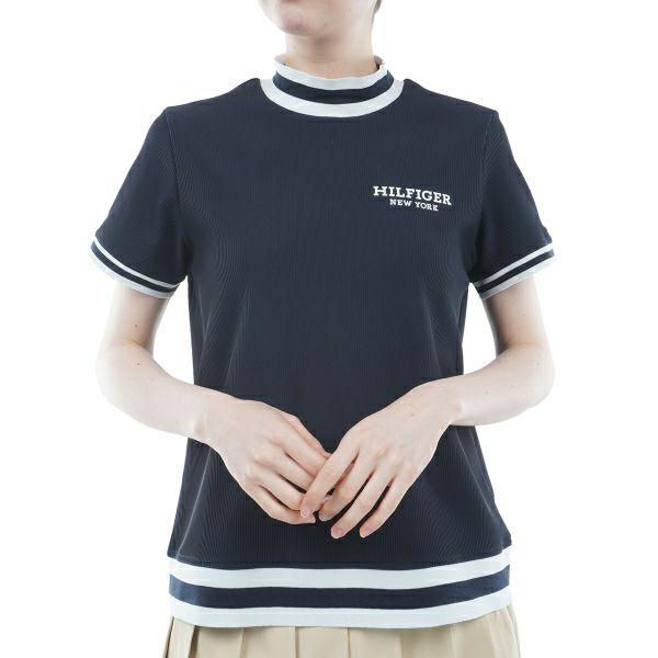 トミーヒルフィガー TOMMY HILFIGER レディース  ゴルフ   ハイテンション 半袖モックシャツ　THLA419 | TOMMY HILFIGER | 01