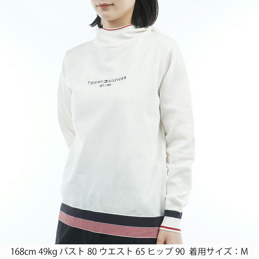 トミーヒルフィガー TOMMY HILFIGER レディース ゴルフ  フロントロゴ フーディー ニット THLA564 | TOMMY HILFIGER | 01