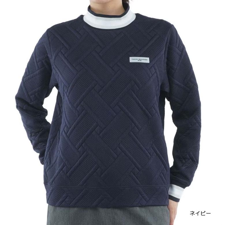 トミーヒルフィガー TOMMY HILFIGER レディース ゴルフ  キルトジャカード モックスウェット THLA666 | TOMMY HILFIGER