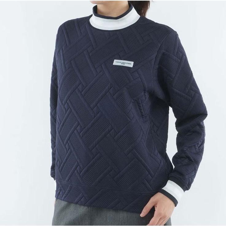 トミーヒルフィガー TOMMY HILFIGER レディース ゴルフ  キルトジャカード モックスウェット THLA666 | TOMMY HILFIGER | 01