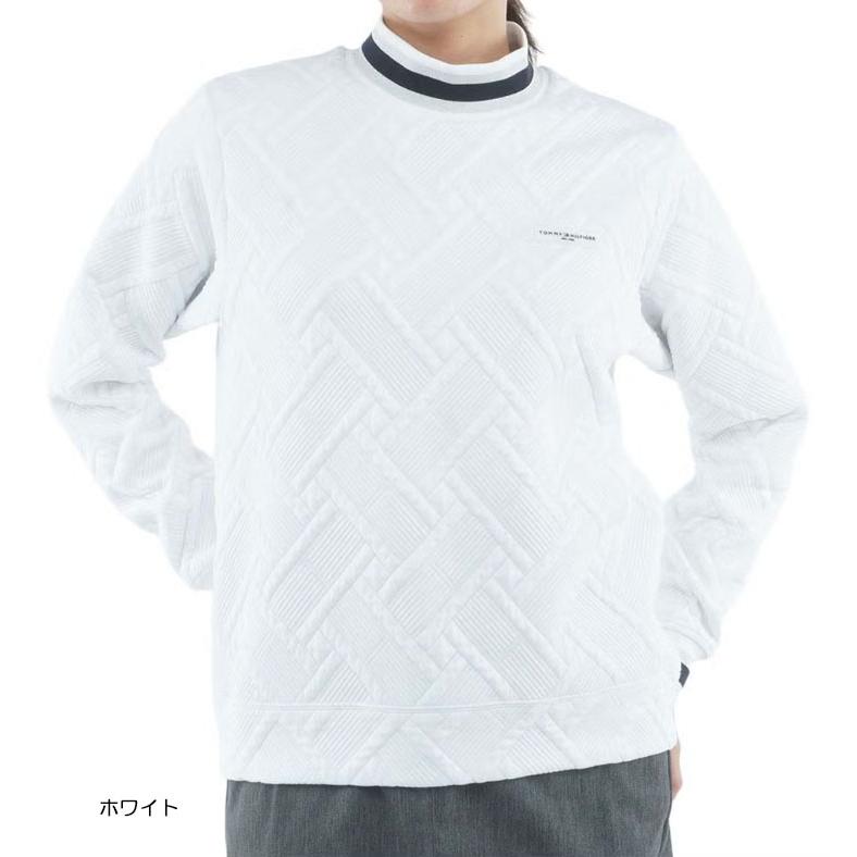トミーヒルフィガー TOMMY HILFIGER レディース ゴルフ  キルトジャカード モックスウェット THLA666 | TOMMY HILFIGER | 03