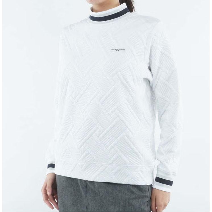 トミーヒルフィガー TOMMY HILFIGER レディース ゴルフ  キルトジャカード モックスウェット THLA666 | TOMMY HILFIGER | 04