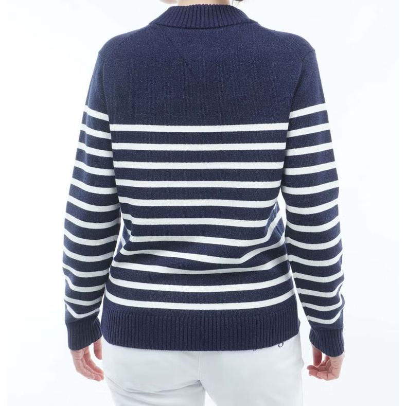トミーヒルフィガー TOMMY HILFIGER レディース ゴルフ  ラメモール ボトルネックニット THLA680 | TOMMY HILFIGER | 02