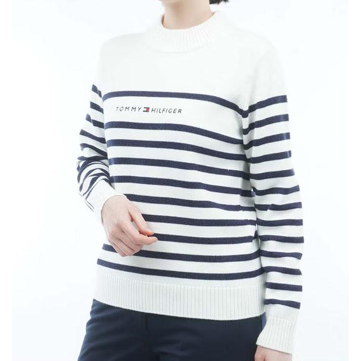 トミーヒルフィガー TOMMY HILFIGER レディース ゴルフ  ラメモール ボトルネックニット THLA680 | TOMMY HILFIGER | 04