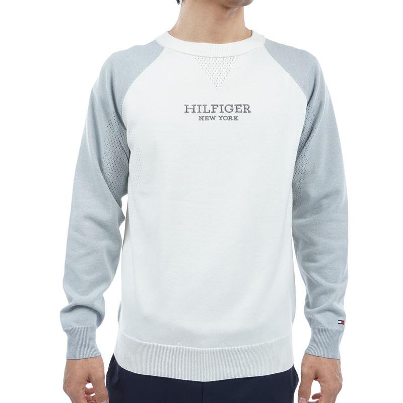 トミーヒルフィガー TOMMY HILFIGER メンズ 2024年春夏 ゴルフ フロントロゴ クルーネックセーター　THMA401 | TOMMY HILFIGER | 01
