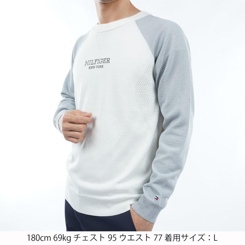 トミーヒルフィガー TOMMY HILFIGER メンズ 2024年春夏 ゴルフ フロントロゴ クルーネックセーター　THMA401 | TOMMY HILFIGER | 02