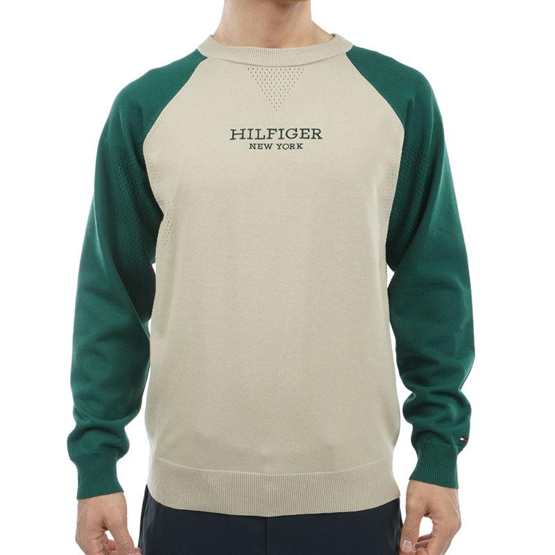 トミーヒルフィガー TOMMY HILFIGER メンズ 2024年春夏 ゴルフ フロントロゴ クルーネックセーター　THMA401 | TOMMY HILFIGER | 04