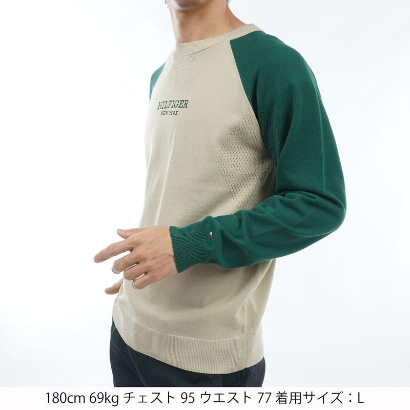 トミーヒルフィガー TOMMY HILFIGER メンズ 2024年春夏 ゴルフ フロントロゴ クルーネックセーター　THMA401 | TOMMY HILFIGER | 05