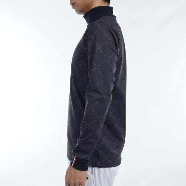 トミーヒルフィガー TOMMY HILFIGER メンズ ゴルフ  ダイヤロゴプリント　長袖ハイネックシャツ　THMA481 | TOMMY HILFIGER | 04