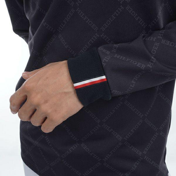 トミーヒルフィガー TOMMY HILFIGER メンズ ゴルフ  ダイヤロゴプリント　長袖ハイネックシャツ　THMA481 | TOMMY HILFIGER | 07