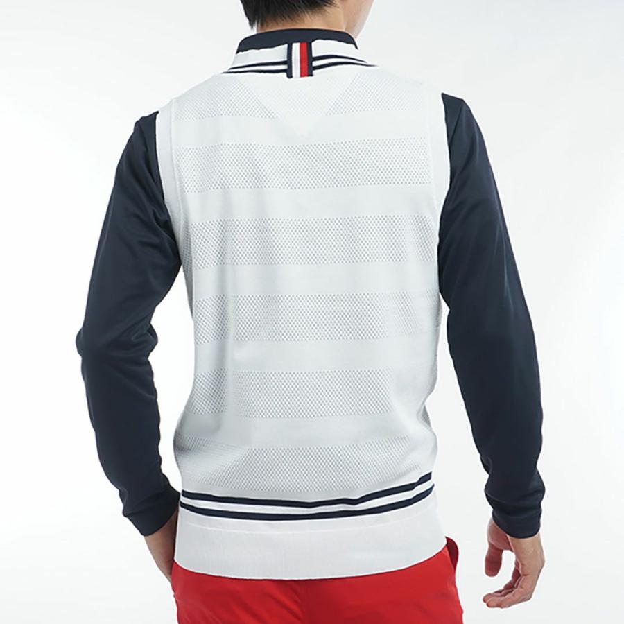 トミーヒルフィガー TOMMY HILFIGER メンズ シャドーストライプ クリケットニットベスト THMA510 | TOMMY HILFIGER | 02