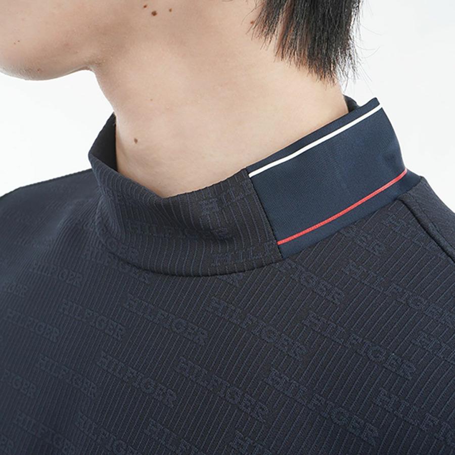 トミーヒルフィガー TOMMY HILFIGER メンズ ロゴジャガード 半袖モックネックシャツ　THMA531 | TOMMY HILFIGER | 11