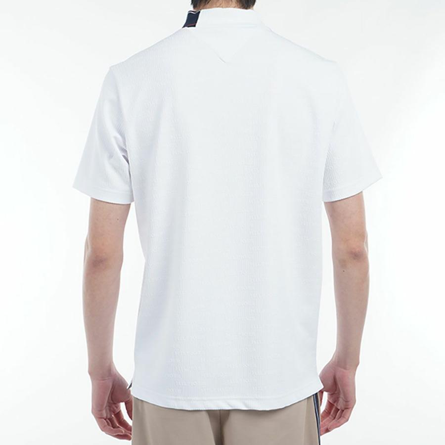 トミーヒルフィガー TOMMY HILFIGER メンズ ロゴジャガード 半袖モックネックシャツ　THMA531 | TOMMY HILFIGER | 02
