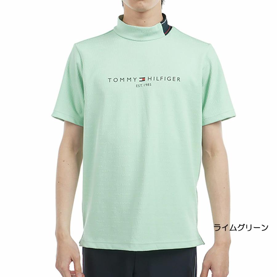 トミーヒルフィガー TOMMY HILFIGER メンズ ロゴジャガード 半袖モックネックシャツ　THMA531 | TOMMY HILFIGER | 03