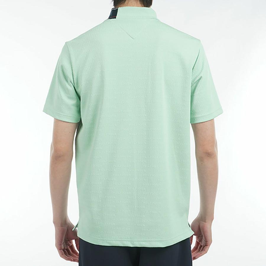 トミーヒルフィガー TOMMY HILFIGER メンズ ロゴジャガード 半袖モックネックシャツ　THMA531 | TOMMY HILFIGER | 05