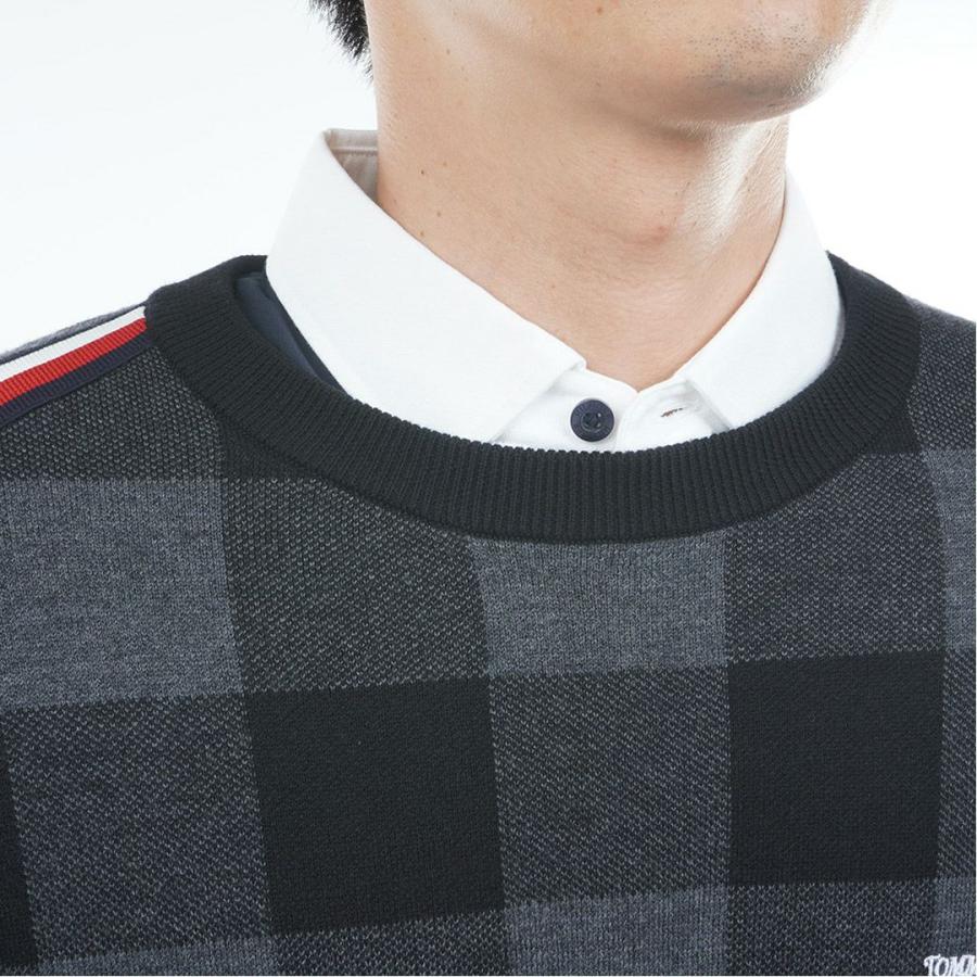トミーヒルフィガー TOMMY HILFIGER メンズ チェックジャガード クルーネックニット THMA571 | TOMMY HILFIGER | 10