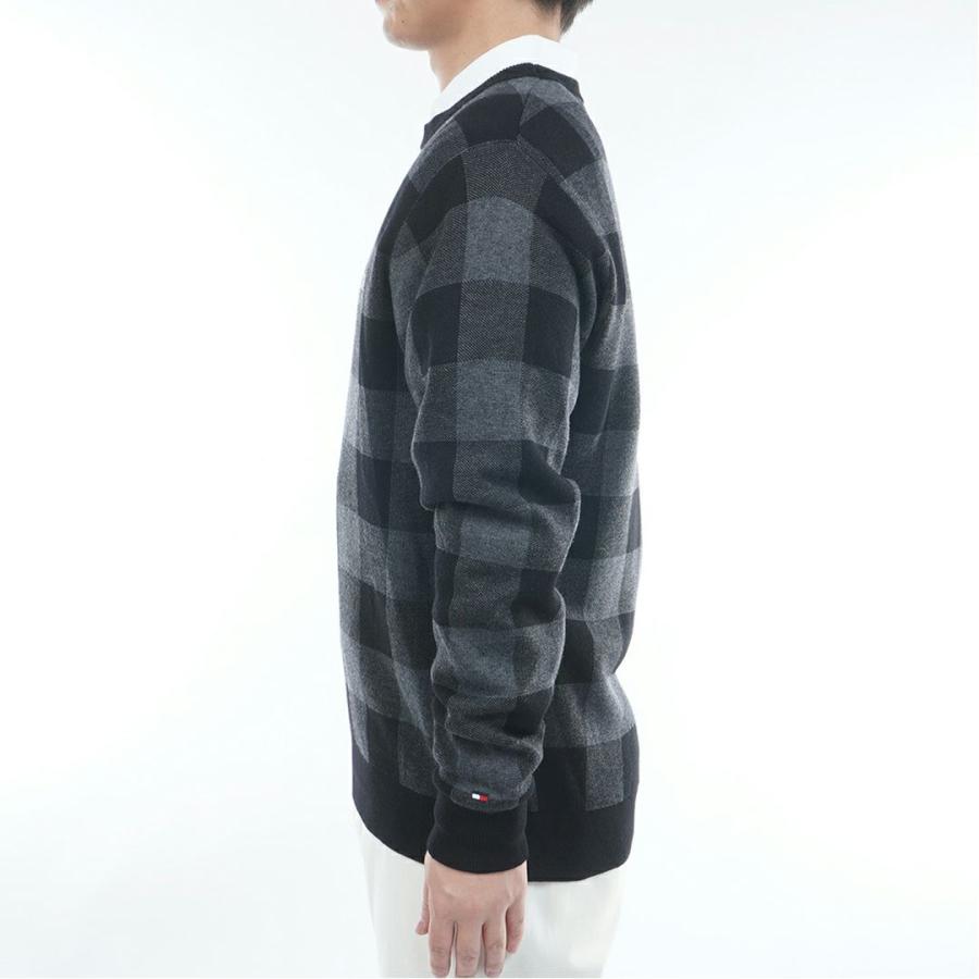 トミーヒルフィガー TOMMY HILFIGER メンズ チェックジャガード クルーネックニット THMA571 | TOMMY HILFIGER | 05