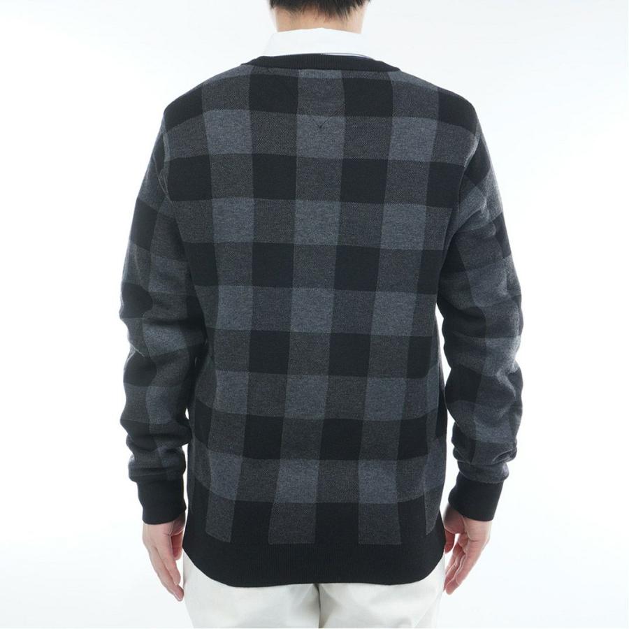 トミーヒルフィガー TOMMY HILFIGER メンズ チェックジャガード クルーネックニット THMA571 | TOMMY HILFIGER | 06