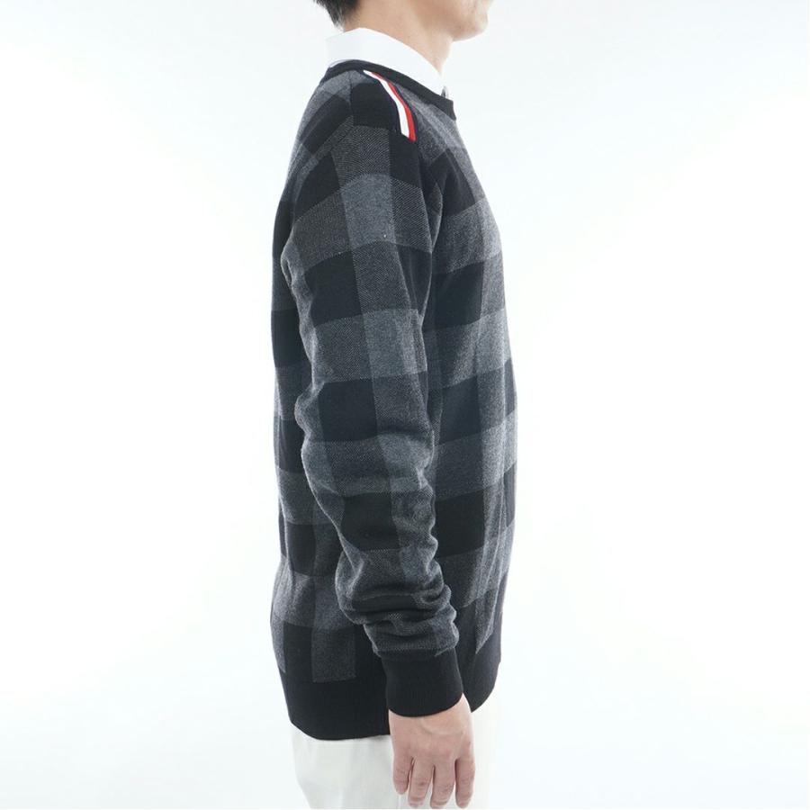 トミーヒルフィガー TOMMY HILFIGER メンズ チェックジャガード クルーネックニット THMA571 | TOMMY HILFIGER | 07