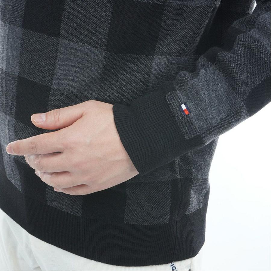 トミーヒルフィガー TOMMY HILFIGER メンズ チェックジャガード クルーネックニット THMA571 | TOMMY HILFIGER | 09