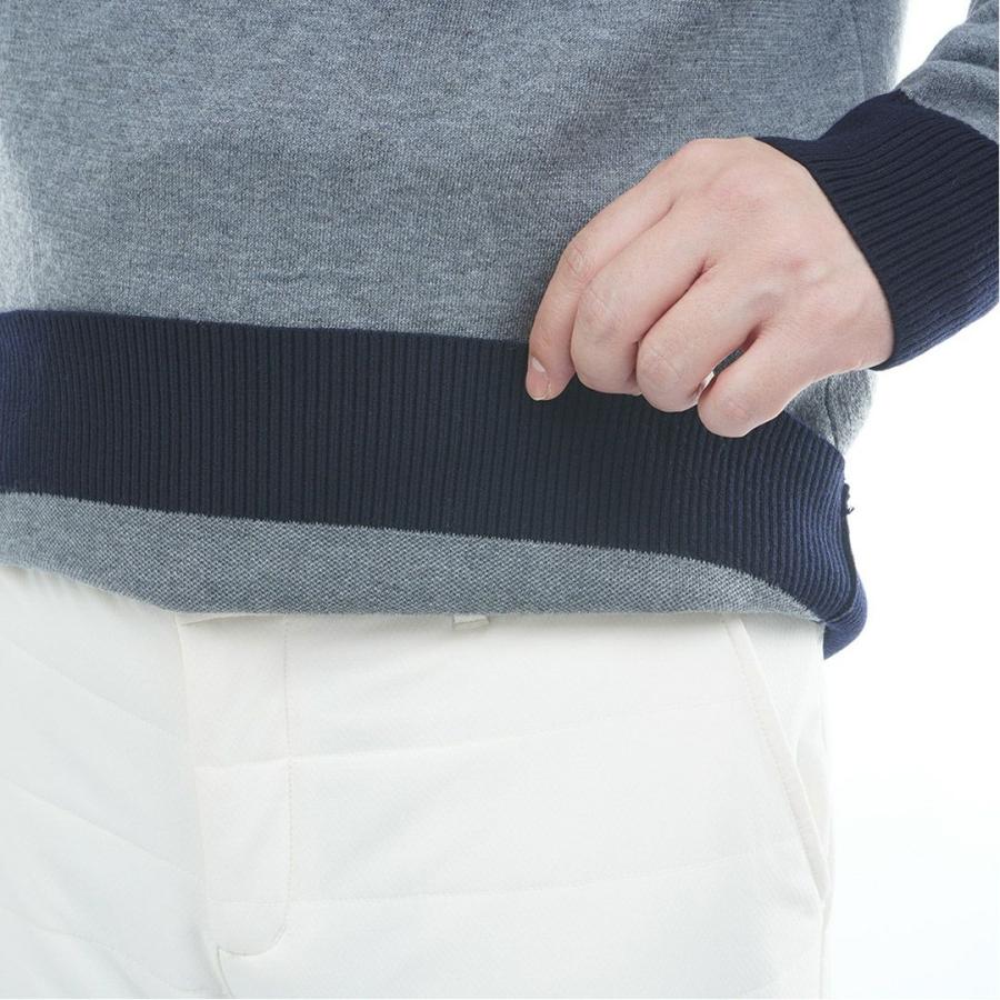 トミーヒルフィガー TOMMY HILFIGER メンズ フロントロゴ　ハーフZIP モックネックニット THMA587 | TOMMY HILFIGER | 10