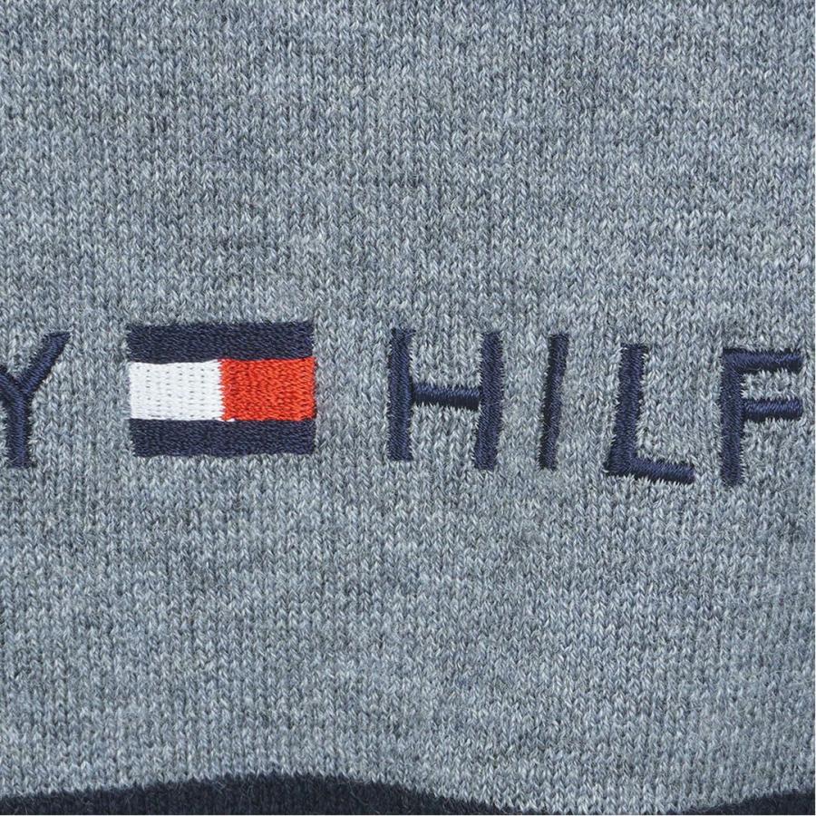 トミーヒルフィガー TOMMY HILFIGER メンズ フロントロゴ　ハーフZIP モックネックニット THMA587 | TOMMY HILFIGER | 09
