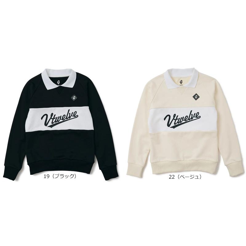 V12 ヴイトゥエルヴ V12 ゴルフ レディース DG TEACH CREW スウェット