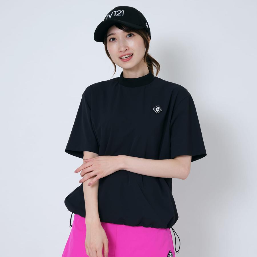 美品 V12 ヴィトゥエルヴ モックシャツ レディース V12 ヴイトゥエルヴ V12 ゴルフ レディス ビッグシルエット