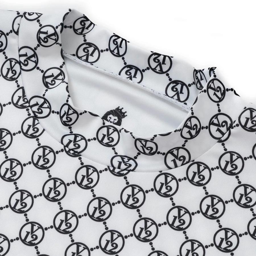 美品 V12 ヴィトゥエルヴ モックシャツ レディース V12 ヴイトゥエルヴ V12 ゴルフ レディース MONOGRAM MOCK