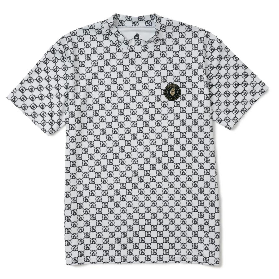 Ｖ12 MONOGRAM MOCK　モックシャツ V122410-MK10 V12 ヴイトゥエルヴ V12 ゴルフ メンズ MONOGRAM MOCK モック