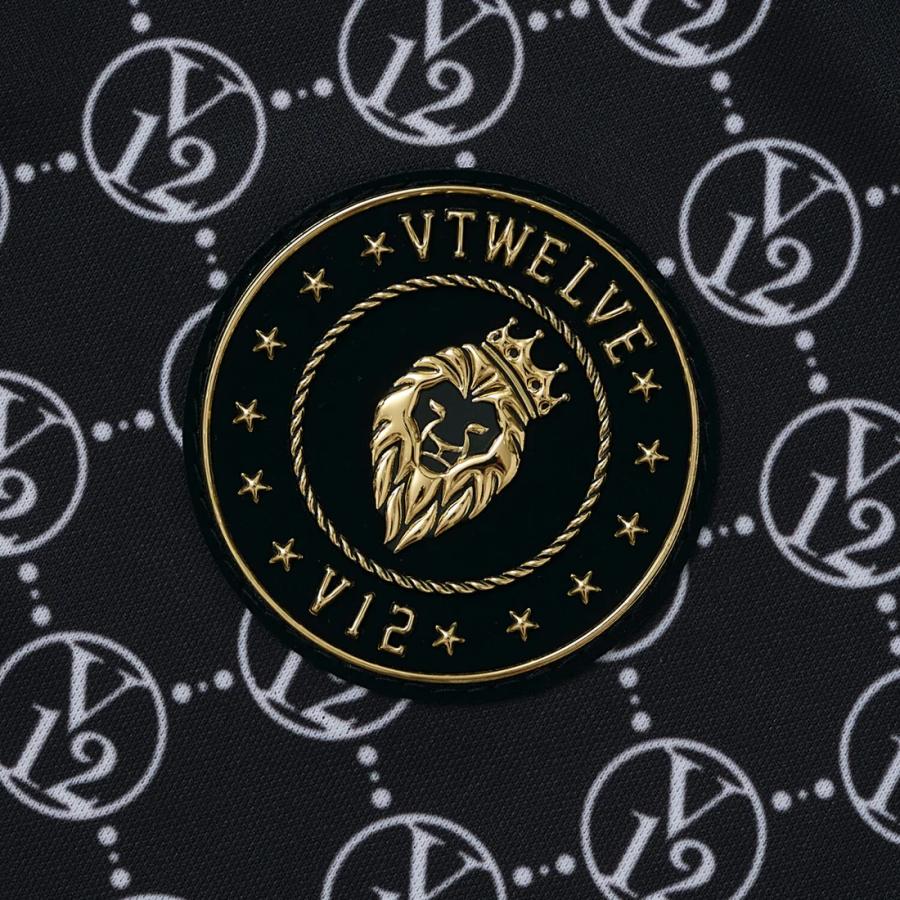 Ｖ12 MONOGRAM MOCK　モックシャツ V122410-MK10 V12 ヴイトゥエルヴ V12 ゴルフ メンズ MONOGRAM MOCK モック