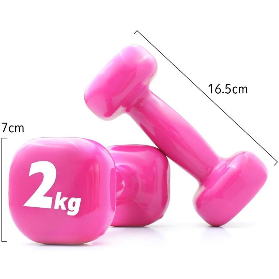 ダンベル 2kg 2個 かわいい ピンク 鉄アレイ 高耐久性 安全設計 One S More 通販 Yahoo ショッピング
