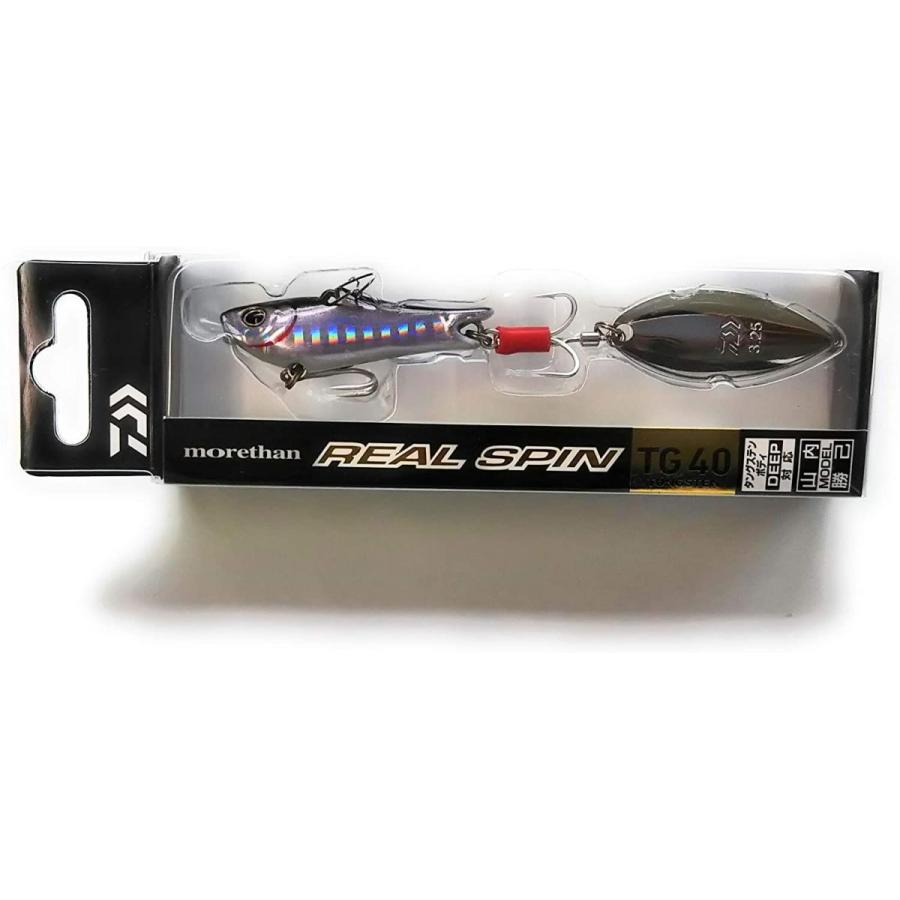 ダイワ Daiwa シーバス スピンテール モアザン リアルスピン Tg 40g カタクチグローベリー ルアー One S More 通販 Yahoo ショッピング