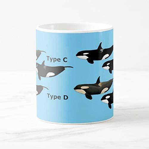 4タイプのシャチのイラストのマグカップ フォトマグ 世界の野生動物シリーズ 拡大ブルー地 001 One S More 通販 Yahoo ショッピング