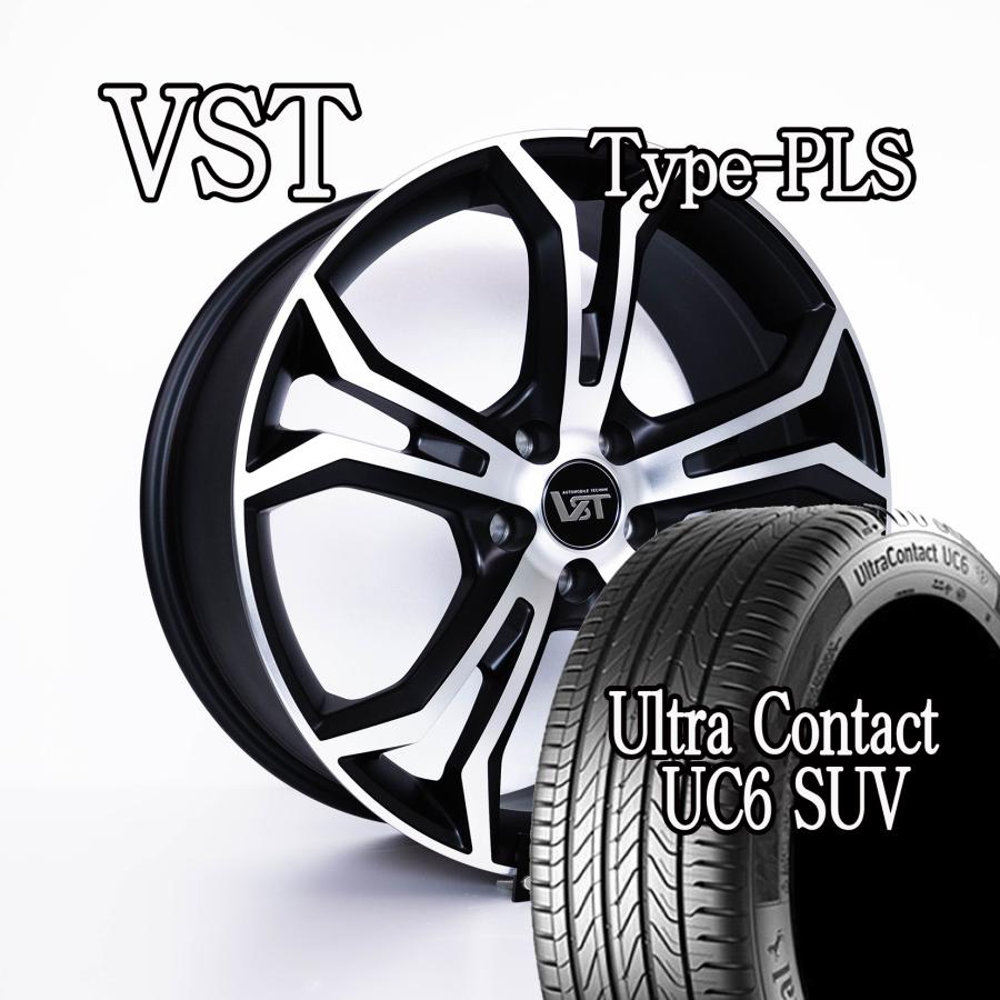VST Type-PLS 19インチアルミホイール XC60用 コンチネンタルタイヤ4本 