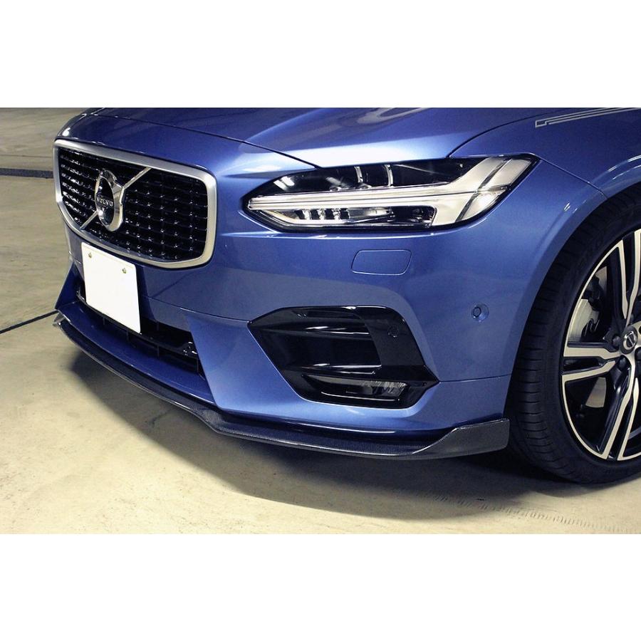 VST　ボルボ　V70R　8B　フロントリップスポイラー 赤 VST フロントリップスポイラー ボルボV90/S90(PB)'17〜 FRP : ONE S