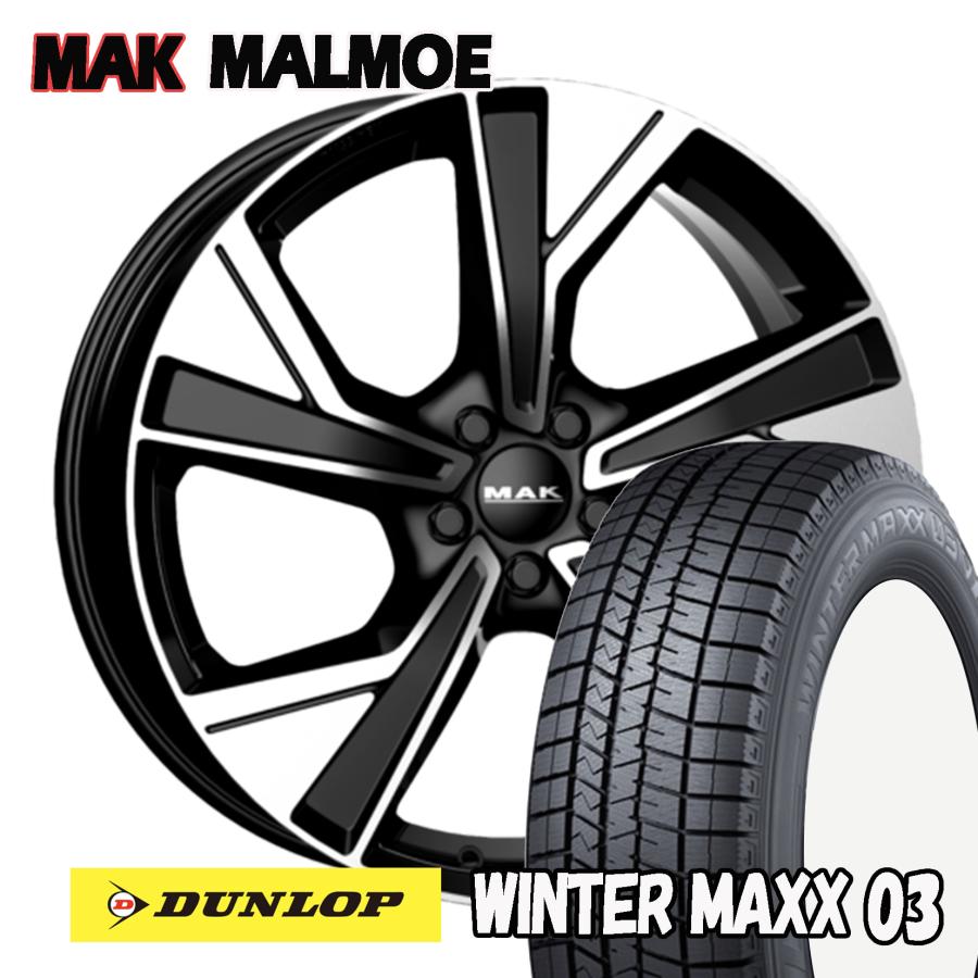 WINTER MAXX 03 MAK MALMOE ブラックミラー 18インチ ダンロップ